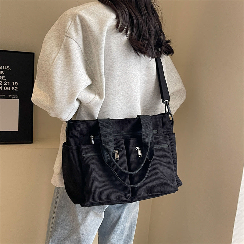 KATIA - Bolso Bandolera Grande de Pana