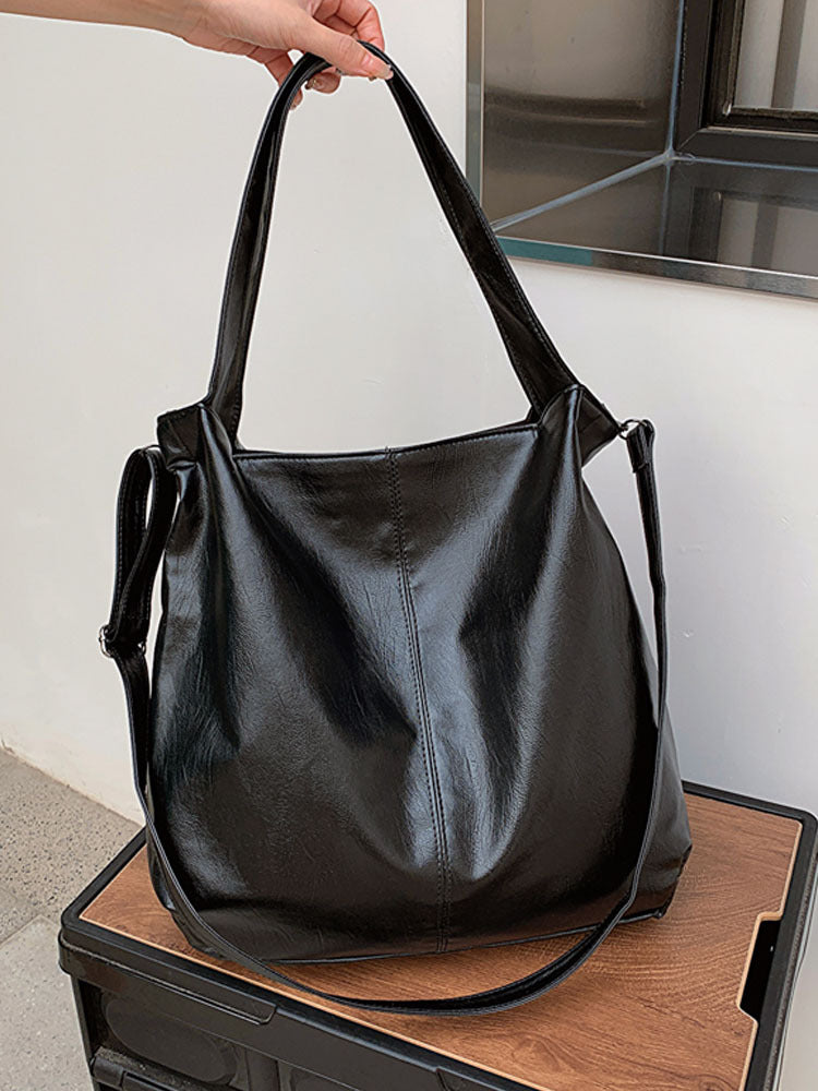 CANDICE - Bolso Grande con Bandolera de Cuero Suave