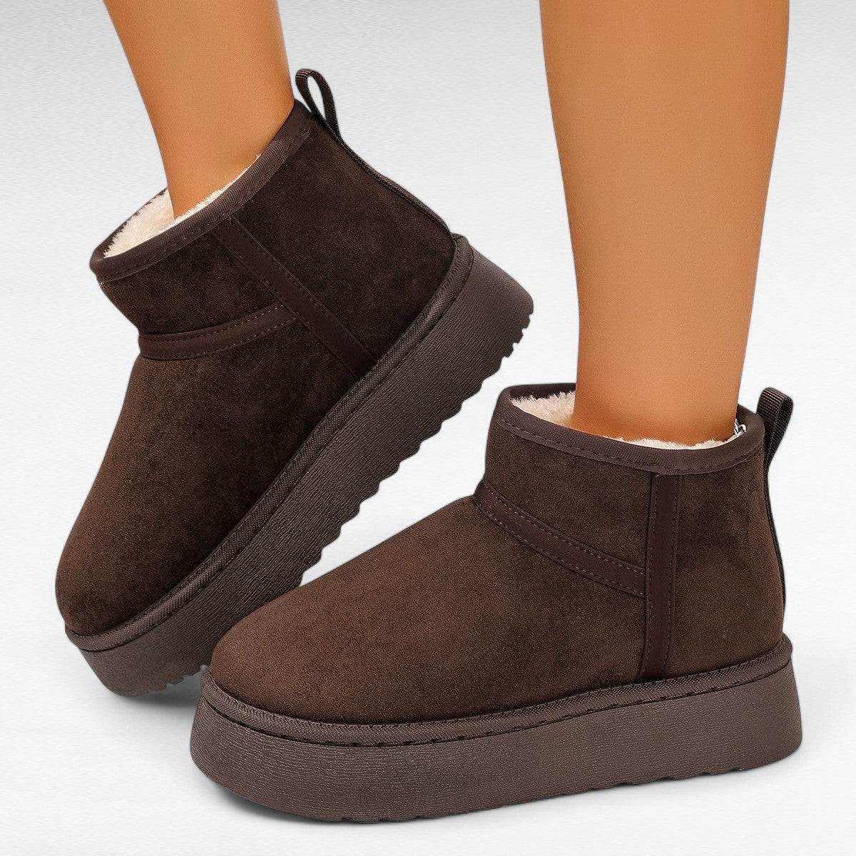 Sally - Bota Forrada Cálida y de Tendencia para Mujer