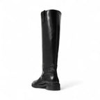 July - Botas de Montar Mujer Piel Liso Auténtico Elegante