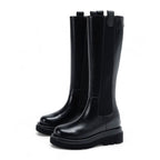 Arva - Botas de montar mujer negras suela Gruesa Chic