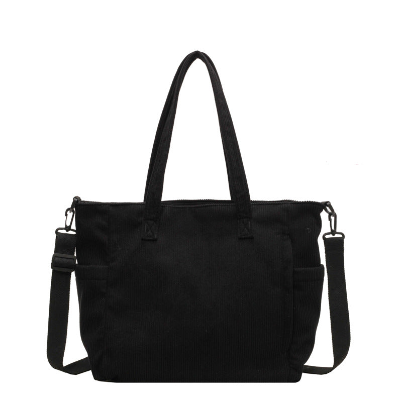 WILLA - Bolso para Clases Grande de Pana - OSMARA Fashion