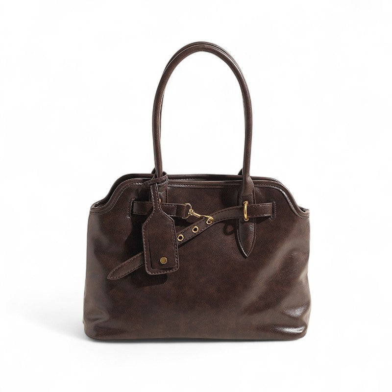 MALYA - Bolso Grande de Cuero Liso