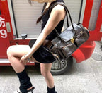 FIOLINE - Bolso de Piel Estilo Retro