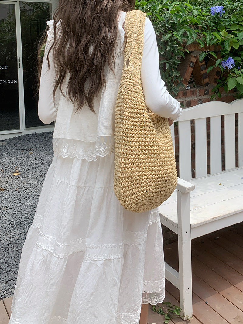 CAMILLE - Bolso de Playa Tote Tejido - OSMARA Fashion - vista 4