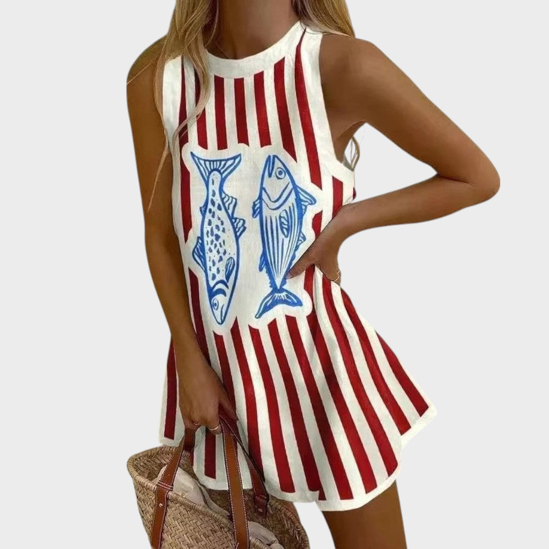 Marinha | Mini Vestido de Verano - OSMARA Fashion