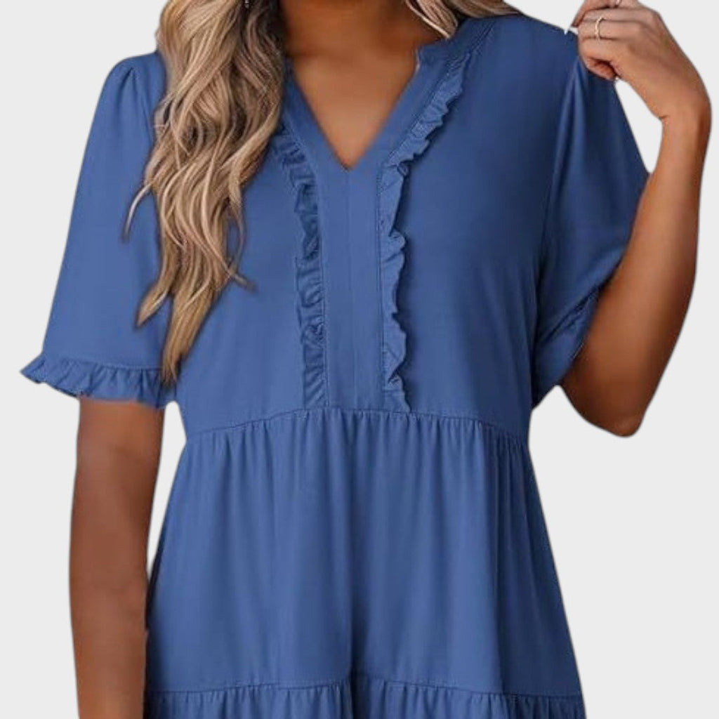 Barbara | Casual V-neck mini dress
