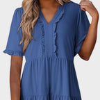 Barbara | Casual V-neck mini dress