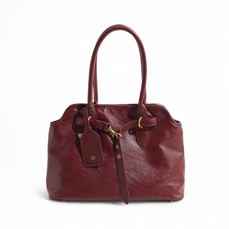 MALYA - Bolso Grande de Cuero Liso