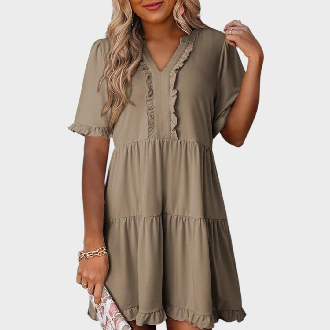 Barbara | Casual V-neck mini dress