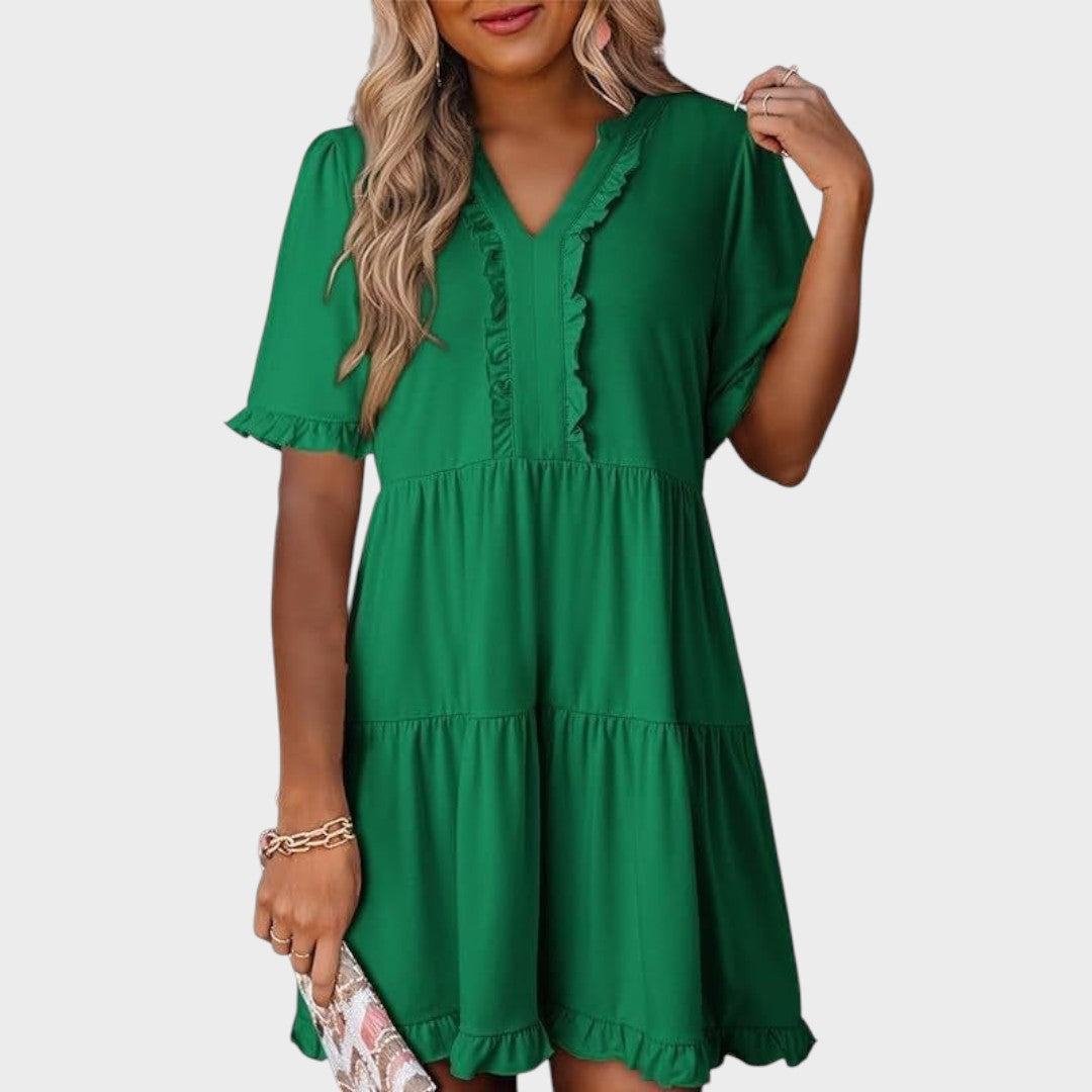 Barbara | Casual V-neck mini dress