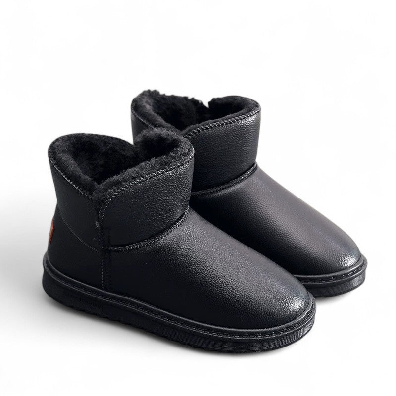 Hyra - Bota Forrada Negro de Símil Piel de Tendencia