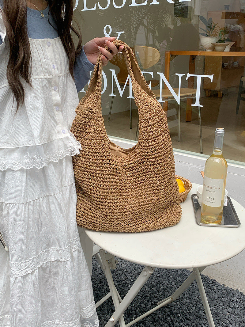 CAMILLE - Bolso de Playa Tote Tejido - OSMARA Fashion - vista 7