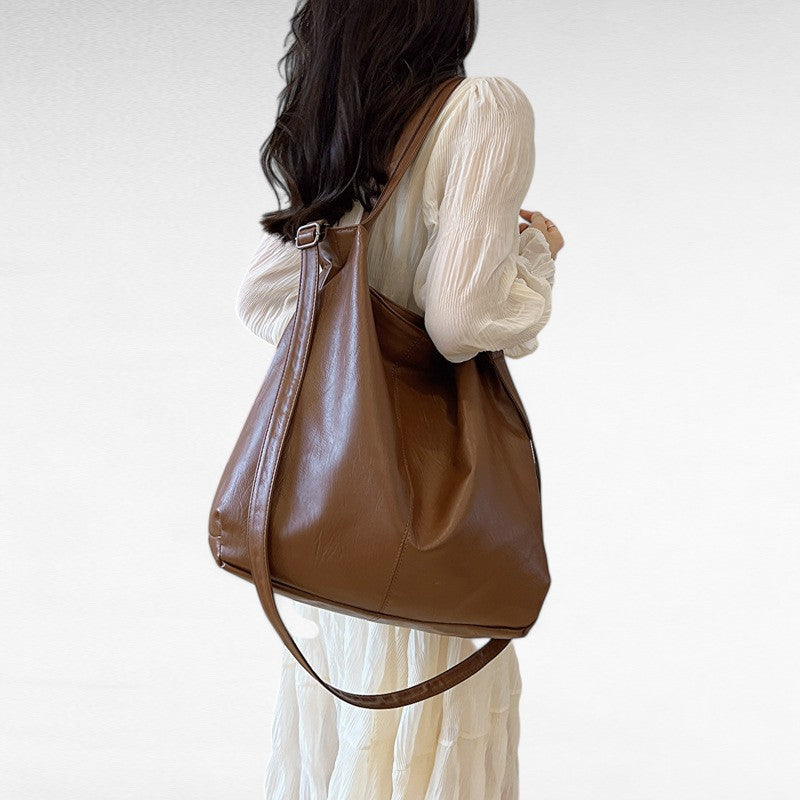 CANDICE - Bolso Grande con Bandolera de Cuero Suave