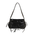 REIS - Bolso de Piel Charol Elegante con Bandolera
