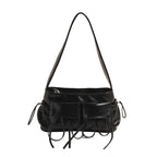 REIS - Bolso de Piel Charol Elegante con Bandolera
