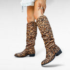 Daisy - Bota Campera Alta Leopardo para Mujer