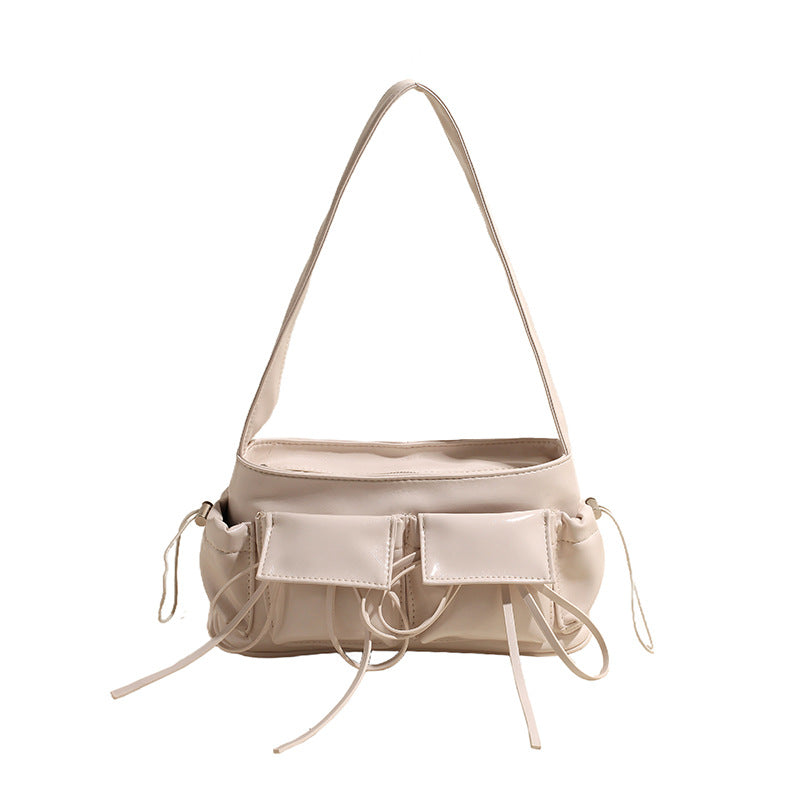 REIS - Bolso de Piel Charol Elegante con Bandolera