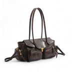 FIOLINE - Bolso de Piel Estilo Retro