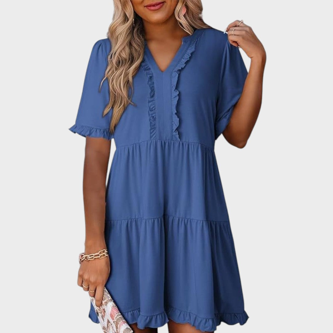Barbara | Casual V-neck mini dress