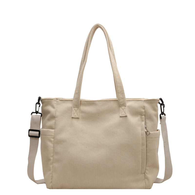 WILLA - Bolso para Clases Grande de Pana - OSMARA Fashion - vista 3