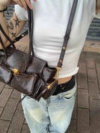 FIOLINE - Bolso de Piel Estilo Retro