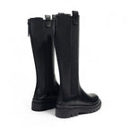 Arva - Botas de montar mujer negras suela Gruesa Chic