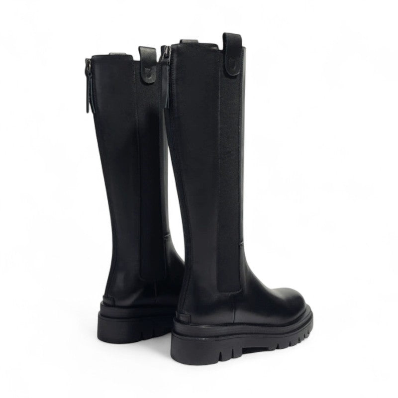 Arva - Botas de montar mujer negras suela Gruesa Chic