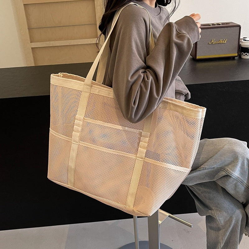 NELLY - Bolso de Playa Grande Transparente - OSMARA Fashion - vista 8