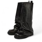 Avyra - Bota Slouch Alta Mujer de Piel