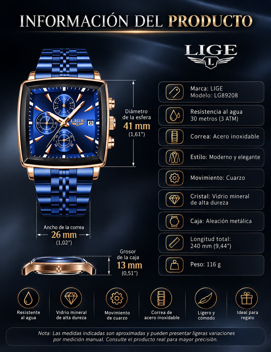 Prestige Chronograph Reloj Masculino