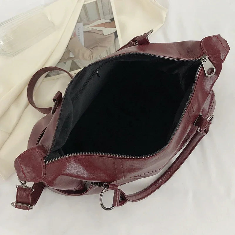 SEWY - Bolso para Clases Vintage de Piel - OSMARA Fashion - vista 9