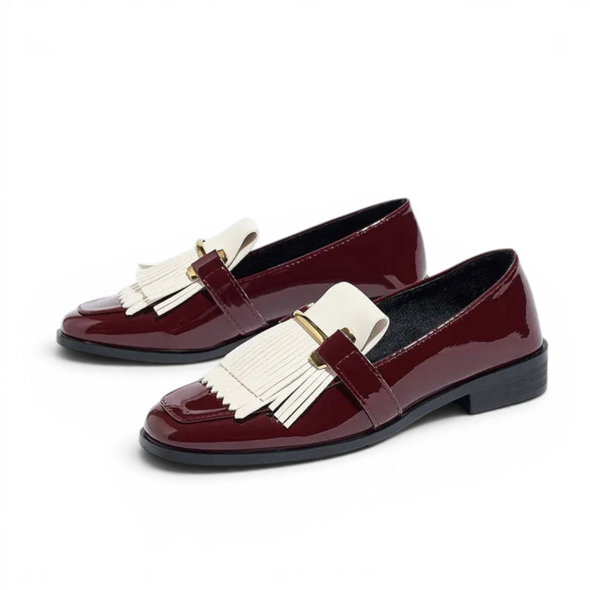Erelia - Mocasín Mujer de Charol Flecos Elegantes