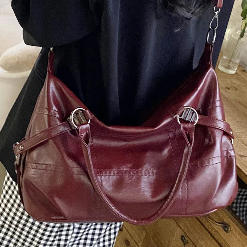 SEWY - Bolso para Clases Vintage de Piel - OSMARA Fashion - vista 8