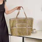 NELLY - Bolso de Playa Grande Transparente - OSMARA Fashion - vista 14