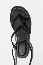 Giya - Sandalia Piel Mujer Cordones Estilo Gladiador Verano de Tendencia