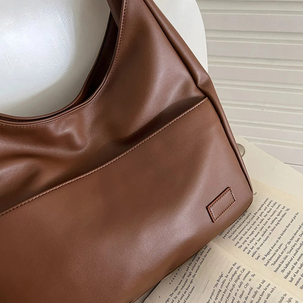 MEYA - Bolso Grande de Tendencia en Cuero Rojo