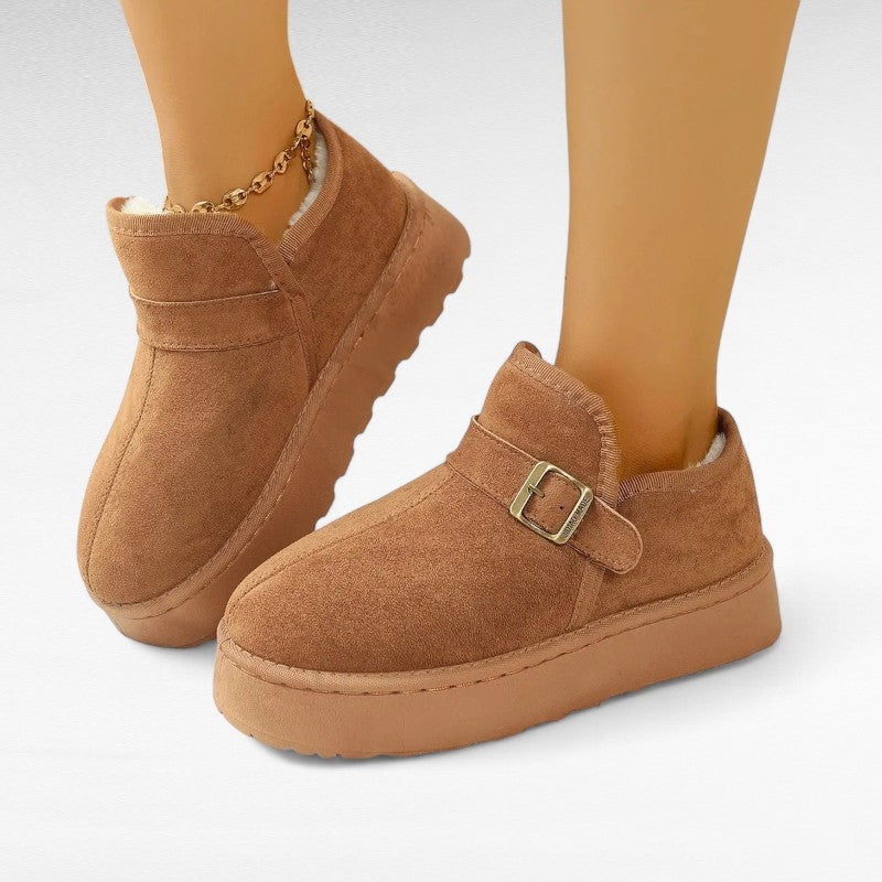 Firy - Botas Zapatos Forradas Mujer de Tendencia y Confortable Ante