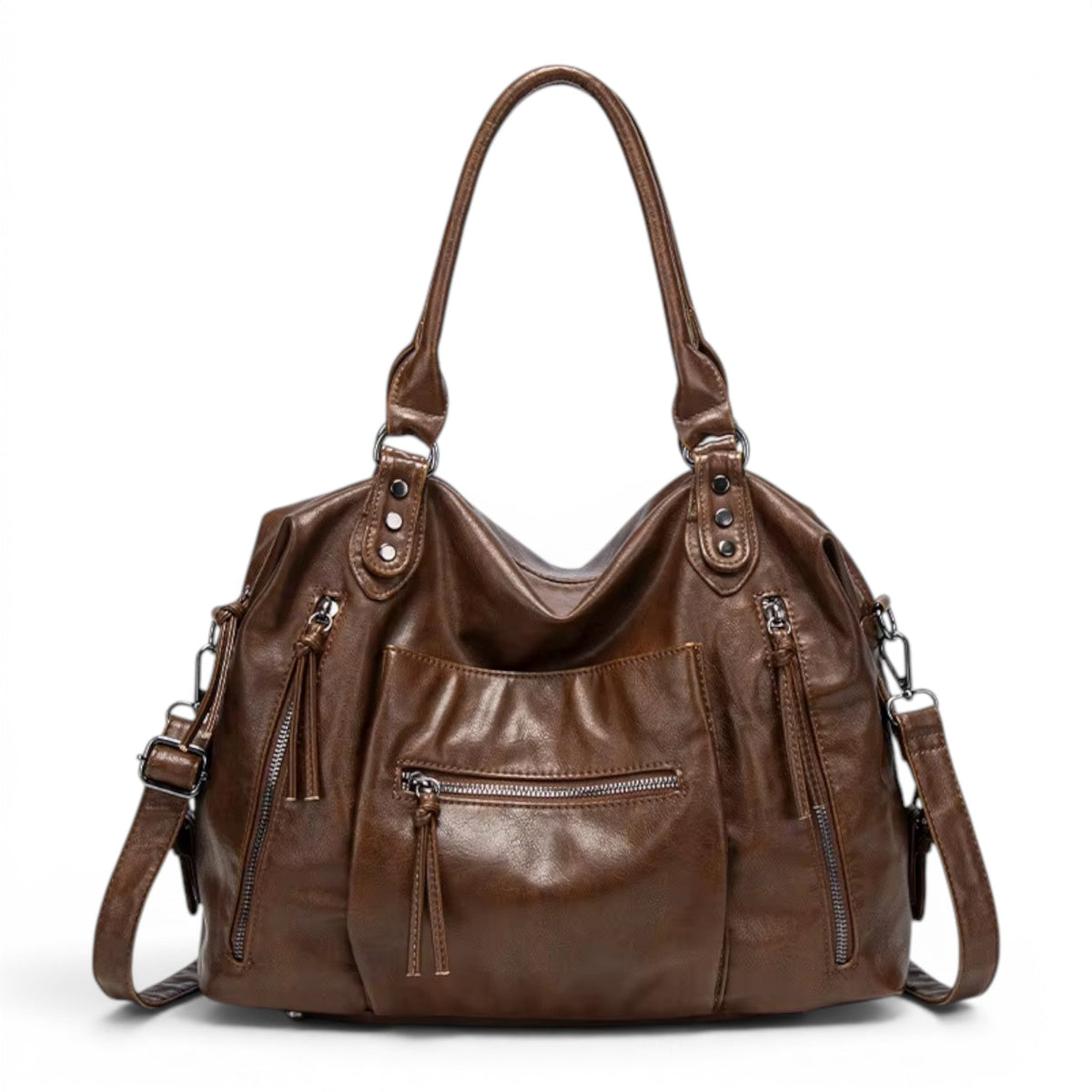 QARYA - Bolso para Clases de Piel Multibolsillos - OSMARA Fashion - vista 2