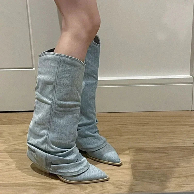 Paca - Bota Campera de Vaquero Ancho y Vintage
