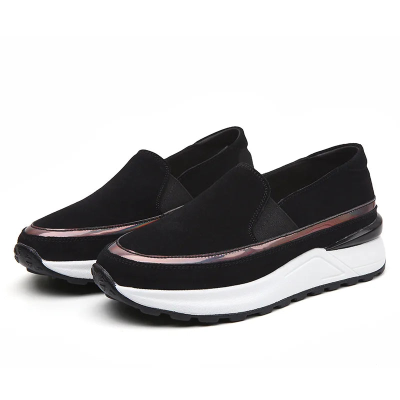 Bonbon - Mocasín de Cuña Mujer de Ante