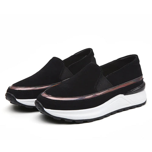 Bonbon - Mocasín de Cuña Mujer de Ante
