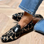 Ella - Mocasín Estilo Leopardo Flexible