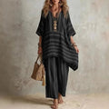 Elin | Conjunto Bohemio de 2 Piezas a Rayas - OSMARA Fashion