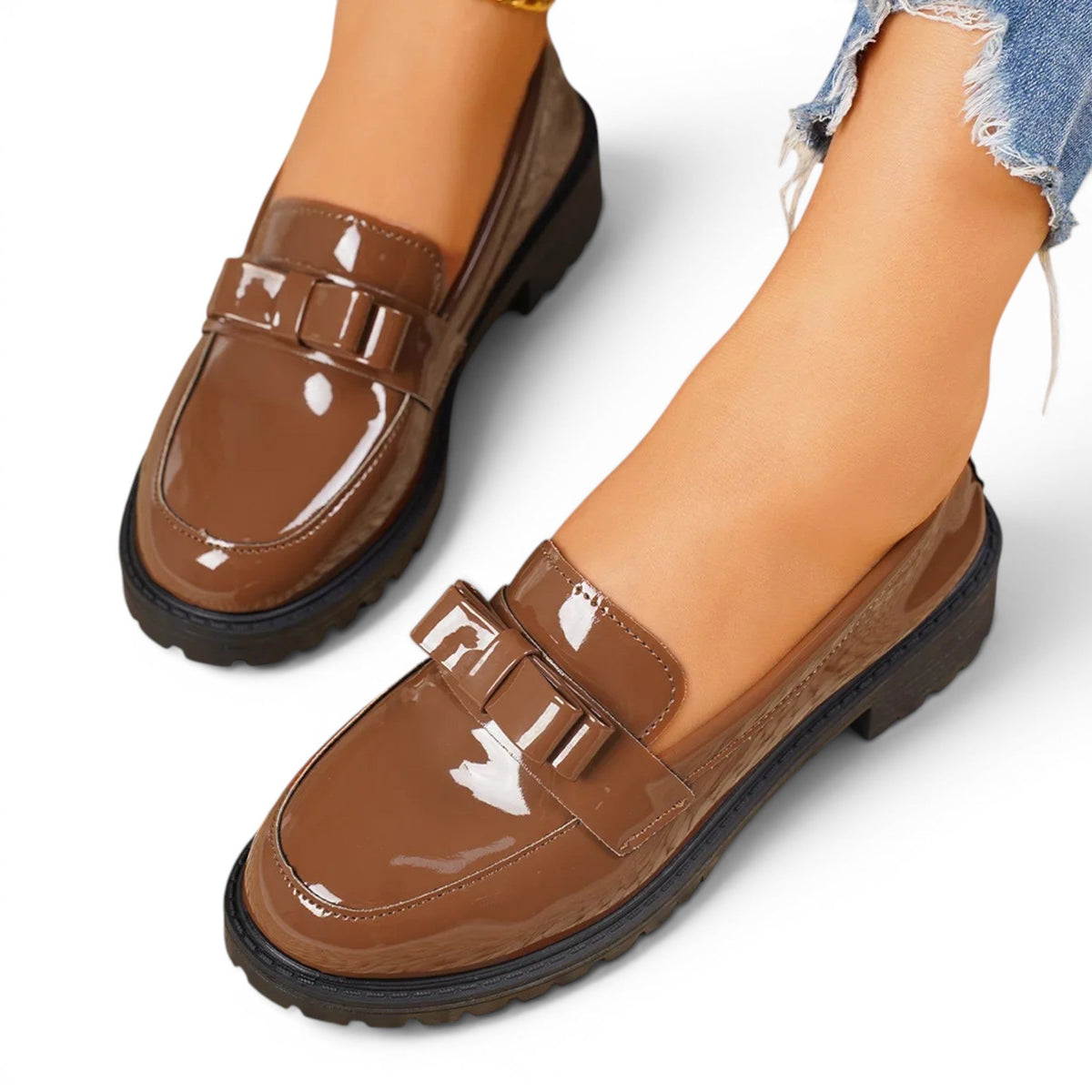 Celmya - Mocasín Mujer de Charol Chic y de Tendencia