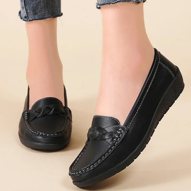 Hayley - Mocasín Flexible de Piel