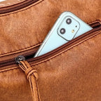 VANILLE - Bolso Bandolera de Piel Multibolsillos