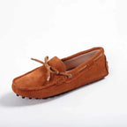 Danya - Mocasín Ante Mujer Plano Ligero