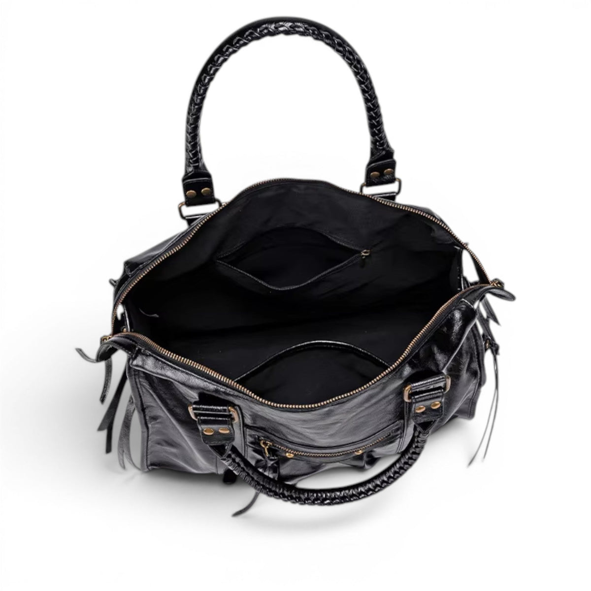 DARYA - Bolso para Clases Grande de Piel Vintage - OSMARA Fashion - vista 8