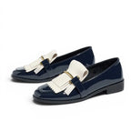 Erelia - Mocasín Mujer de Charol Flecos Elegantes